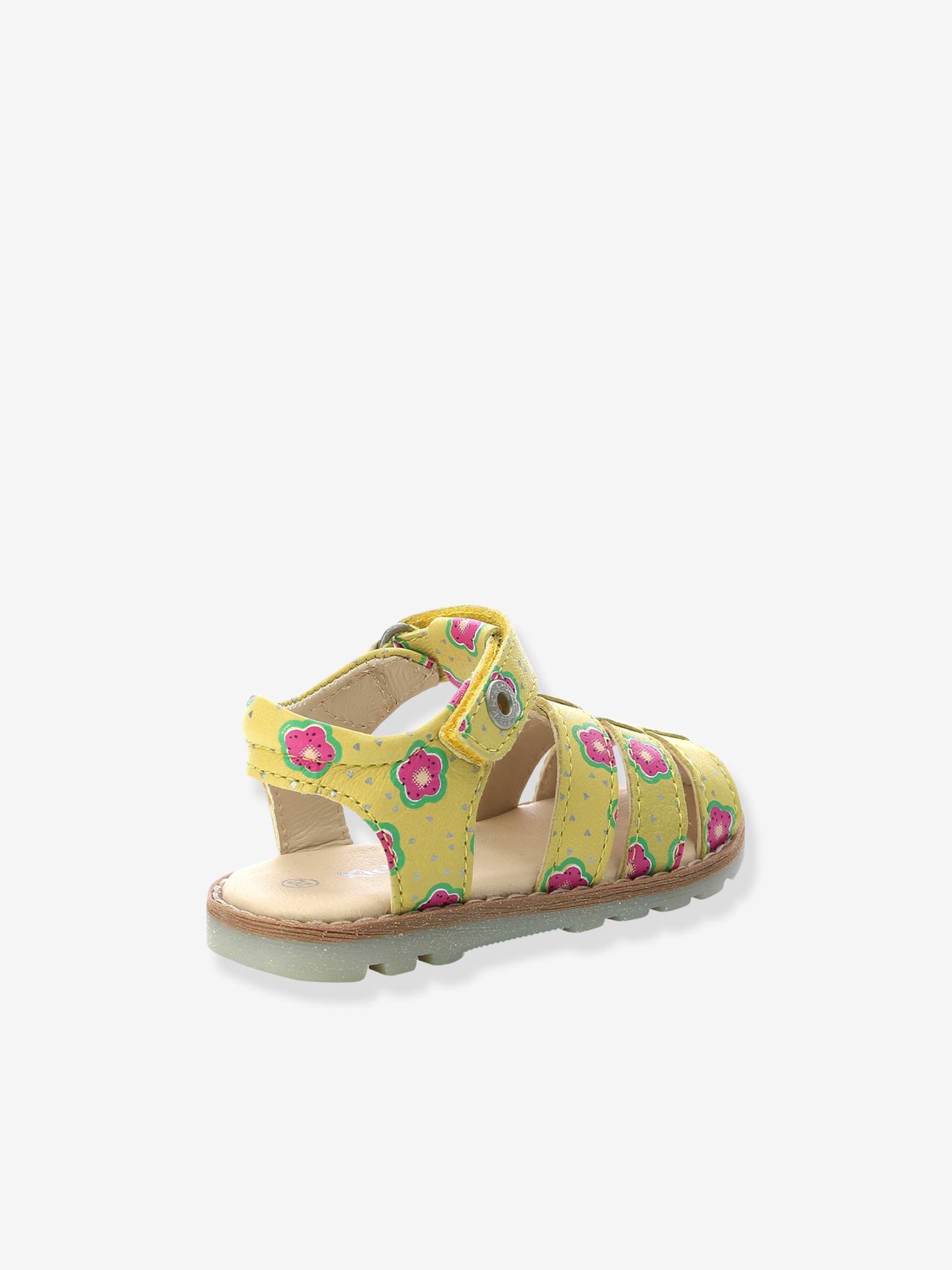 Kickers Baby Sandalen NONOSTI ICONIQUE NONORALLY KICKERS - gelb geblümt