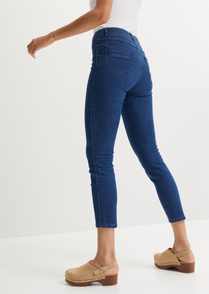 Stretch-Jeans, Skinny, knöchelfrei
