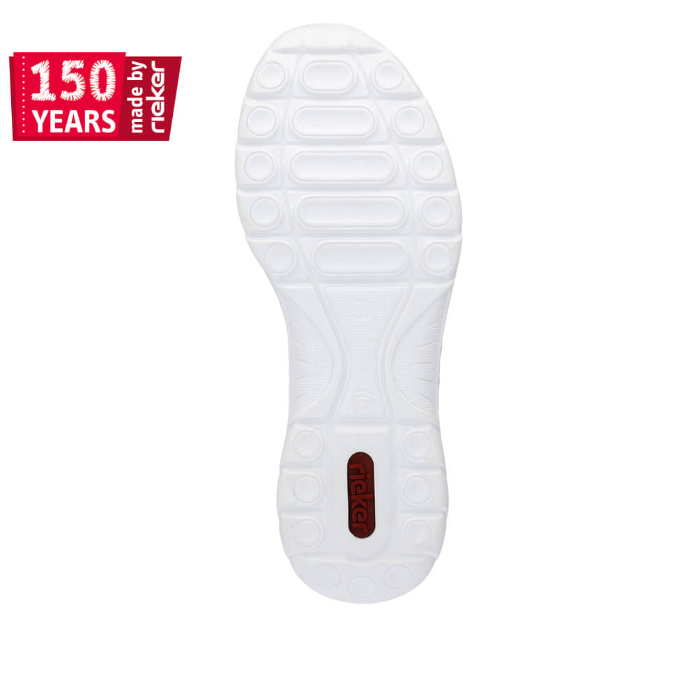 Rieker Damen Slipper schwanenweiss