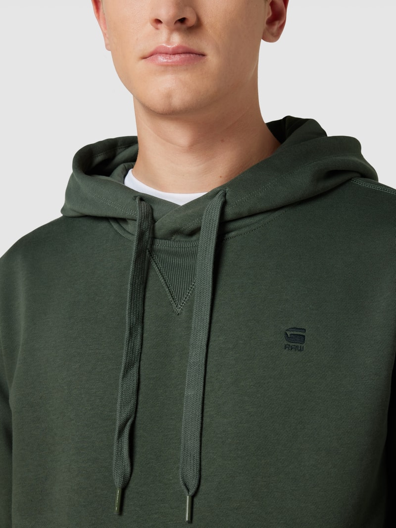 Hoodie mit Känguru-Tasche in olivgrün