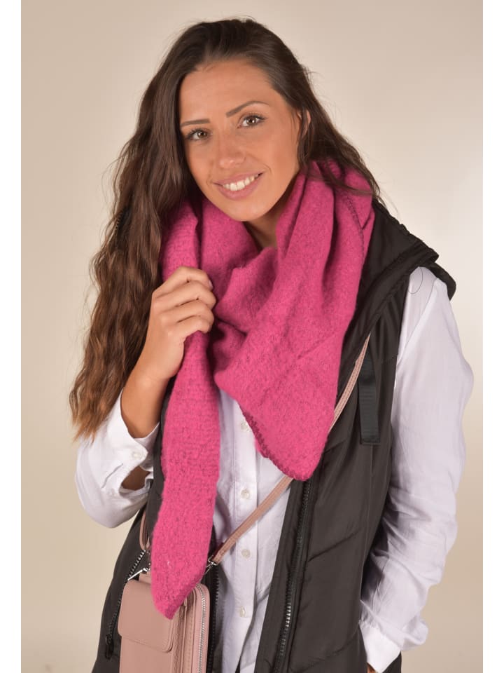 styleBREAKER Strick Dreieckstuch in Pink günstig kaufen onesize
