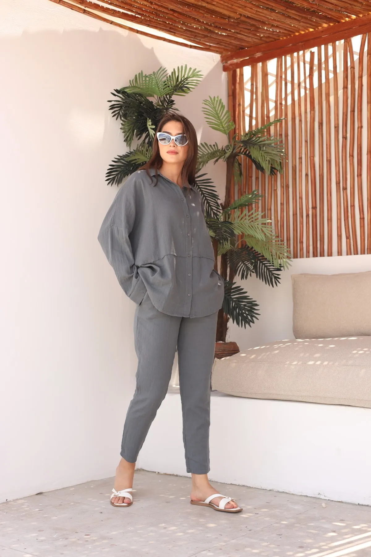 Laluvia  Zweiteiler - Grau - Regular Fit