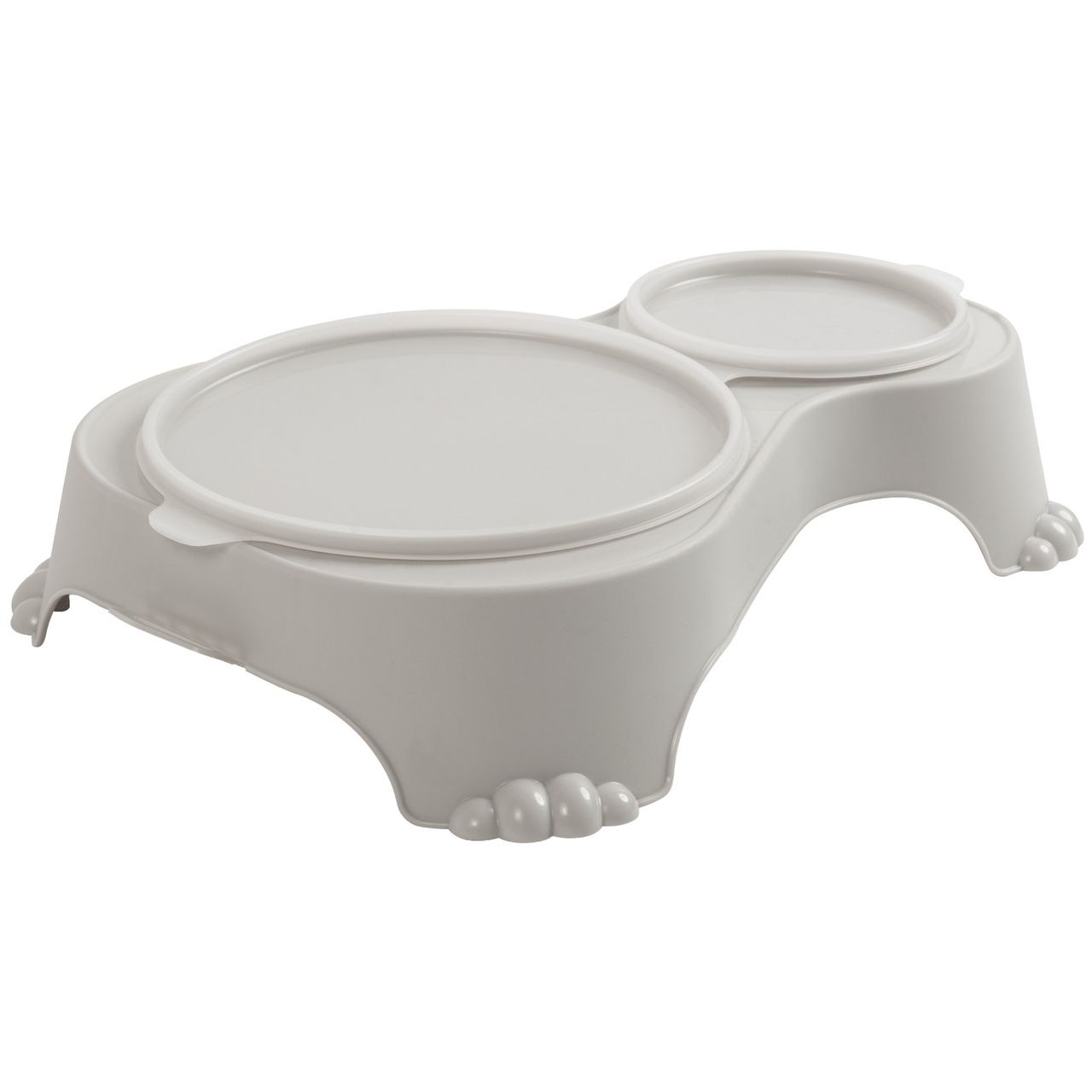 Rotho Babydesign Rotho MyPet Sally Doppel Futternapf 1l   0.28l mit Deckel, sand