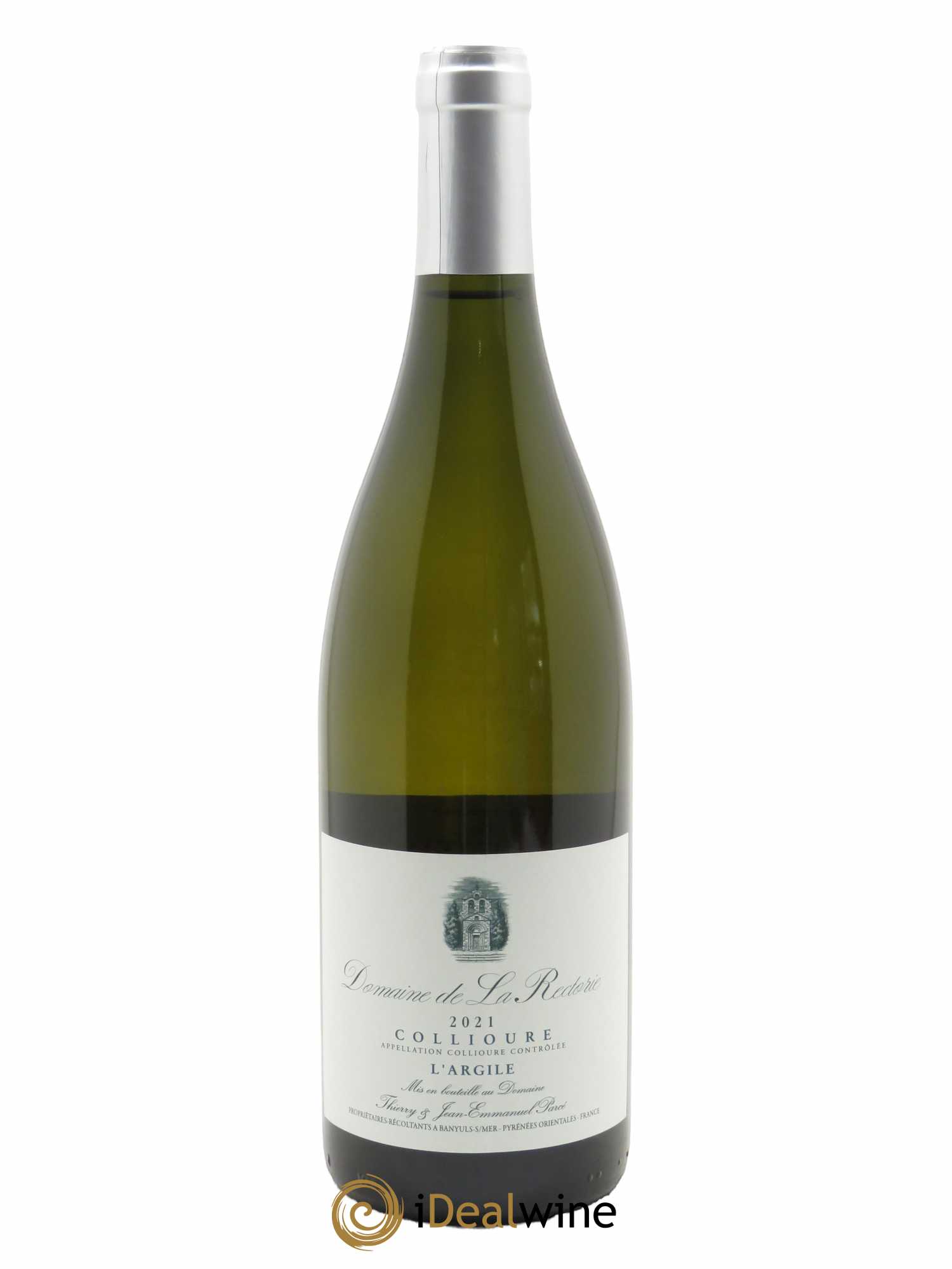 Collioure La Rectorie (Domaine de) L'Argile Thierry et Jean Emmanuel Parcé  2021 - Lot de 1 Bouteille