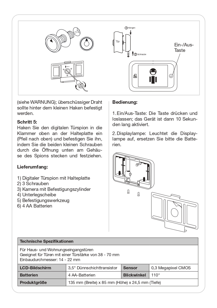 Basi TS 700 Digitaler Türspion