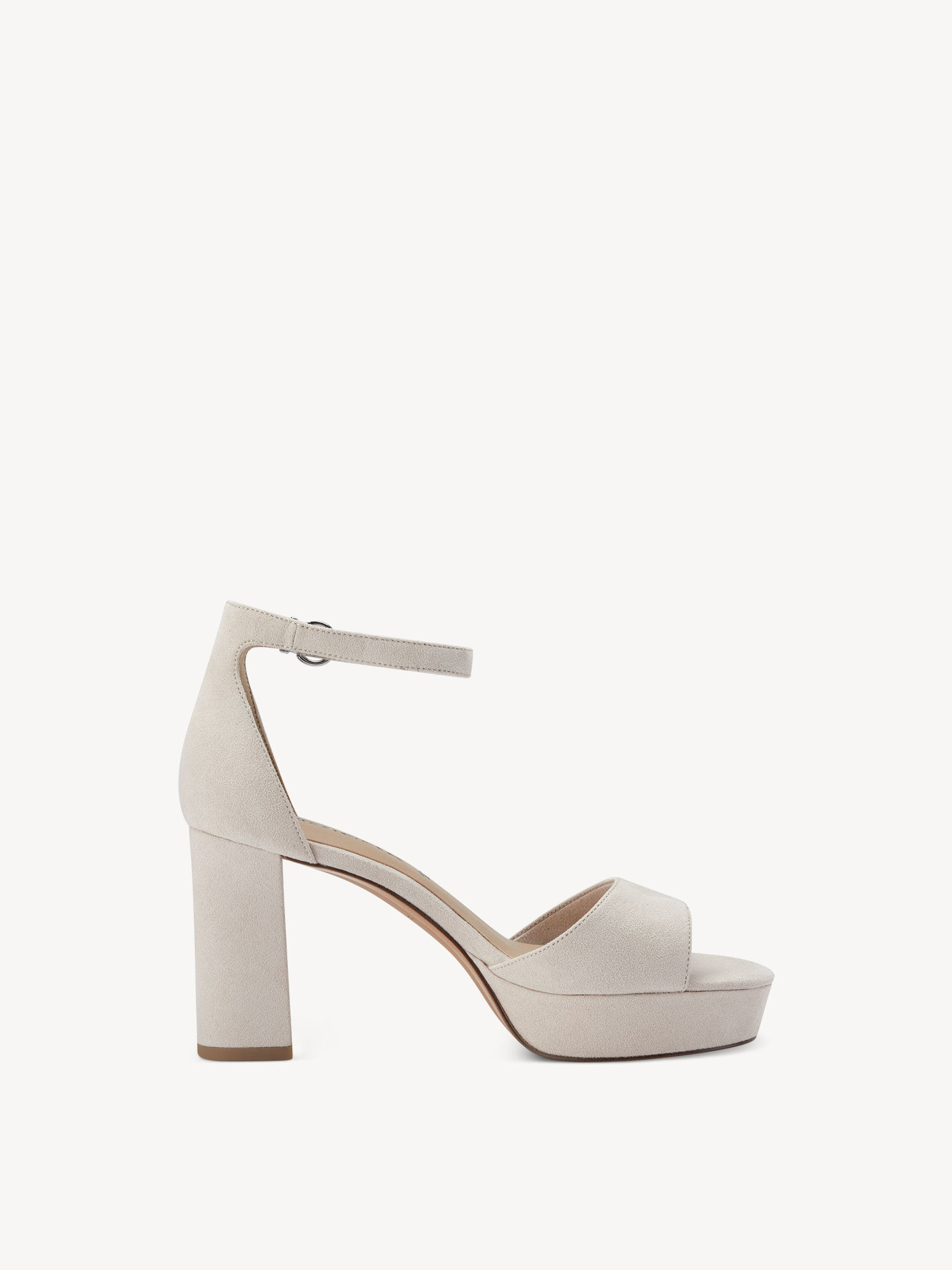 Sandale à talon - beige