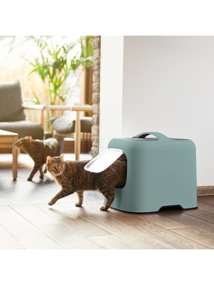 Rotho MyPet BIALA Katzenklo mit Haube und Schaufel in Mistletoe green günstig kaufen onesize