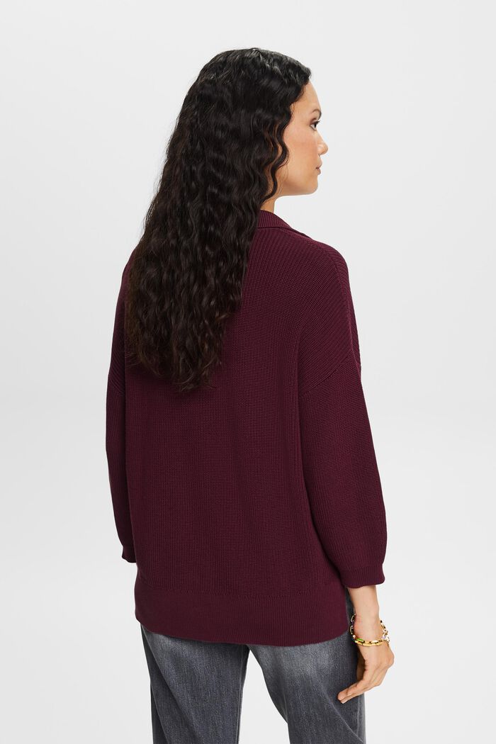 Strickpullover mit Polokragen, 100 % Baumwolle