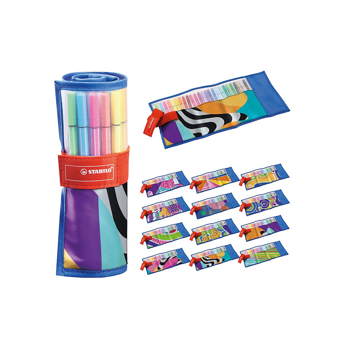 Premium-Filzstifte Pen 68 Just like you, 25 Farben im Rolletui
