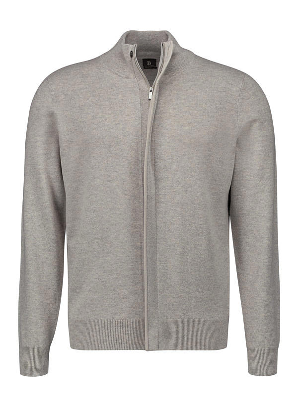 BOGGI MILANO, Cardigan, Wolle-Kaschmir, sand meliert