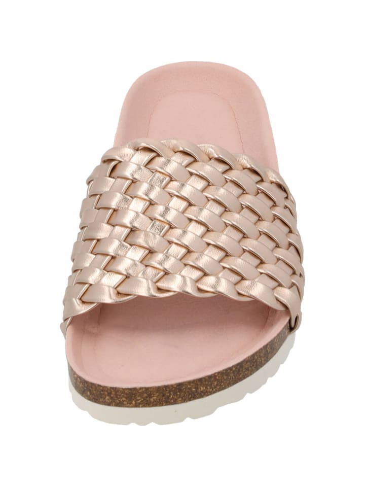 palado Pantoletten in beige matallic günstig kaufen