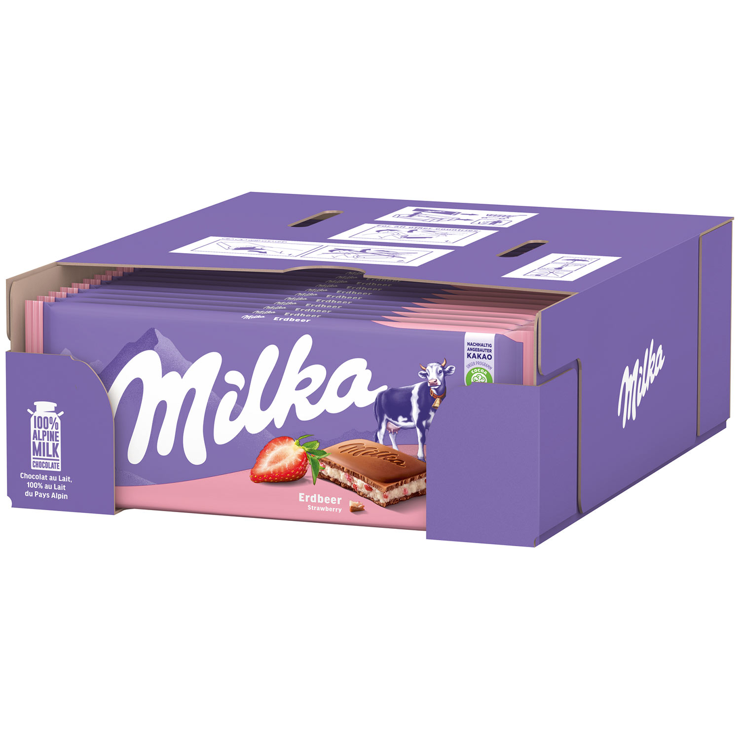 Milka Erdbeer 100g
