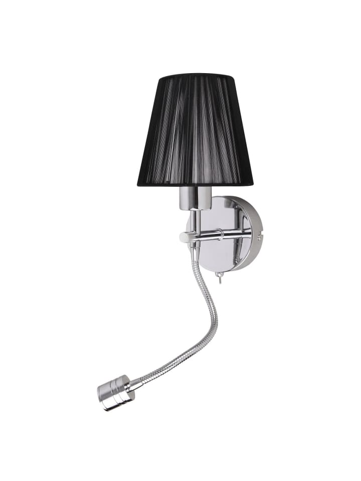 Licht-Erlebnisse Wandlampe EEK F in Chrom Schwarz günstig kaufen onesize