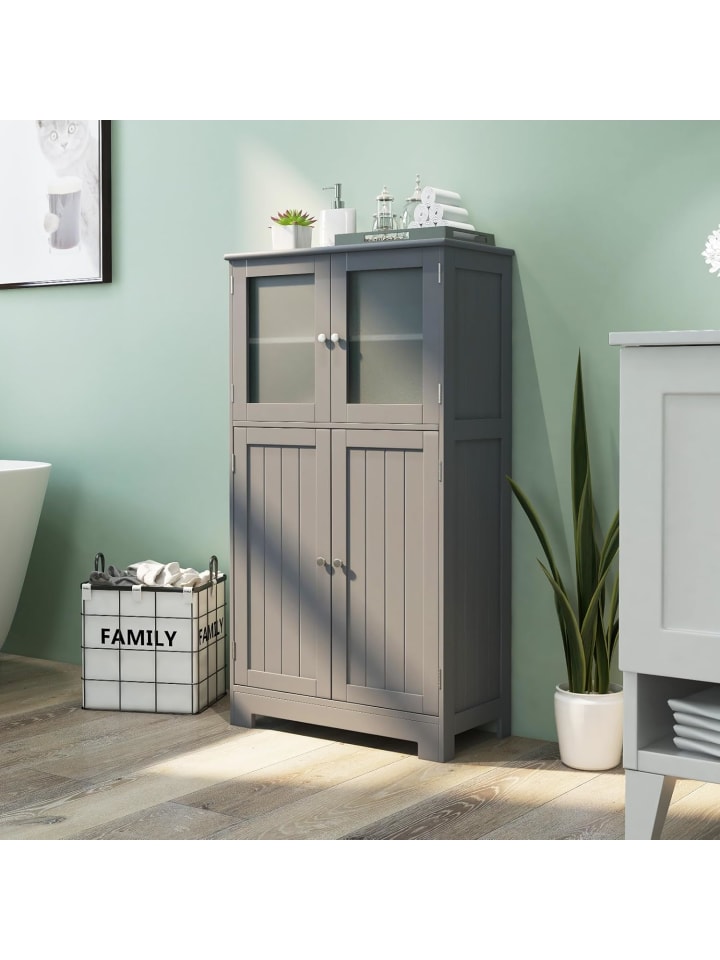 COSTWAY Badezimmerschrank in Grau günstig kaufen onesize