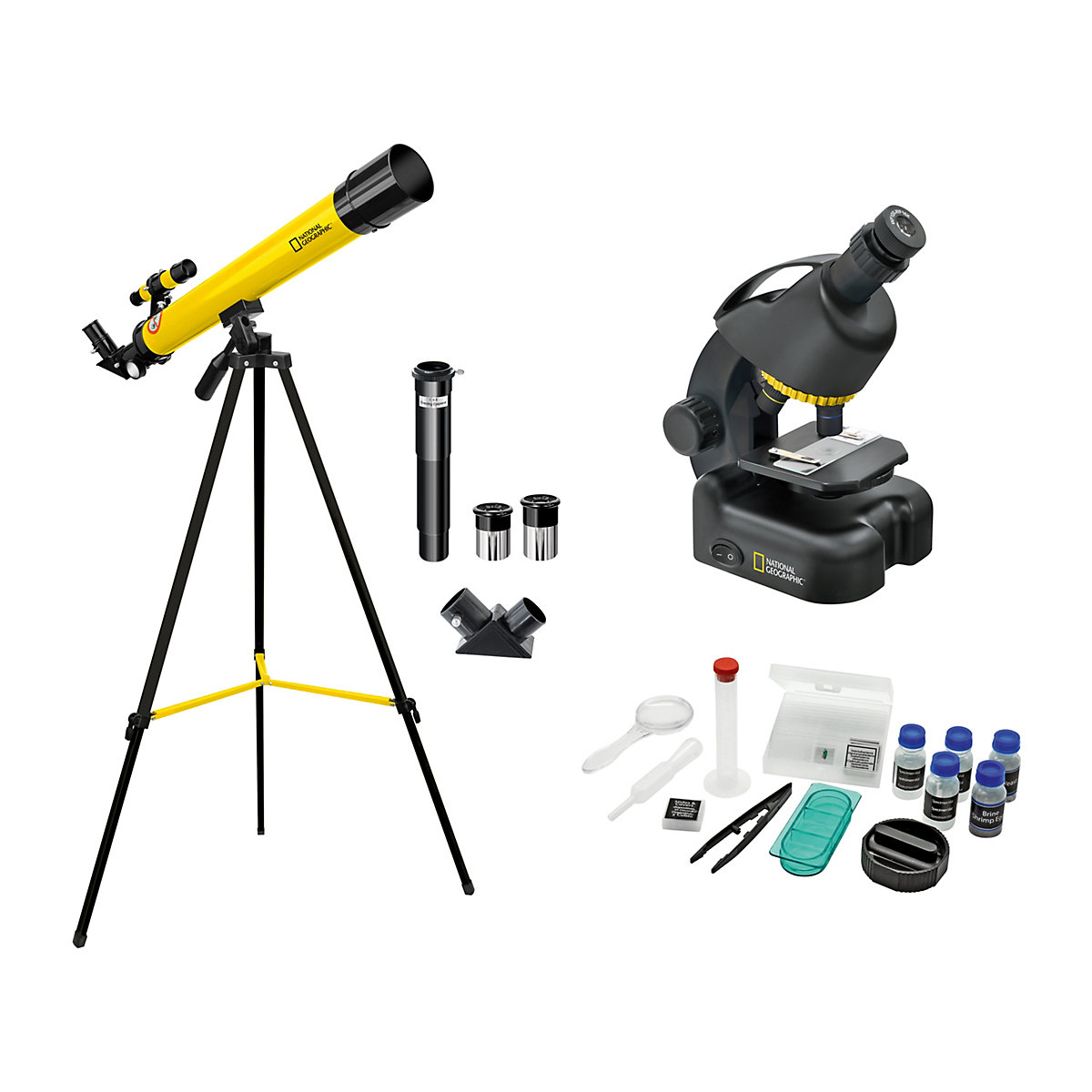 Teleskop + Mikroskop Set für Einsteiger