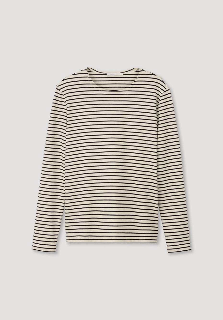 Langarm-Ringelshirt aus reiner Bio-Baumwolle