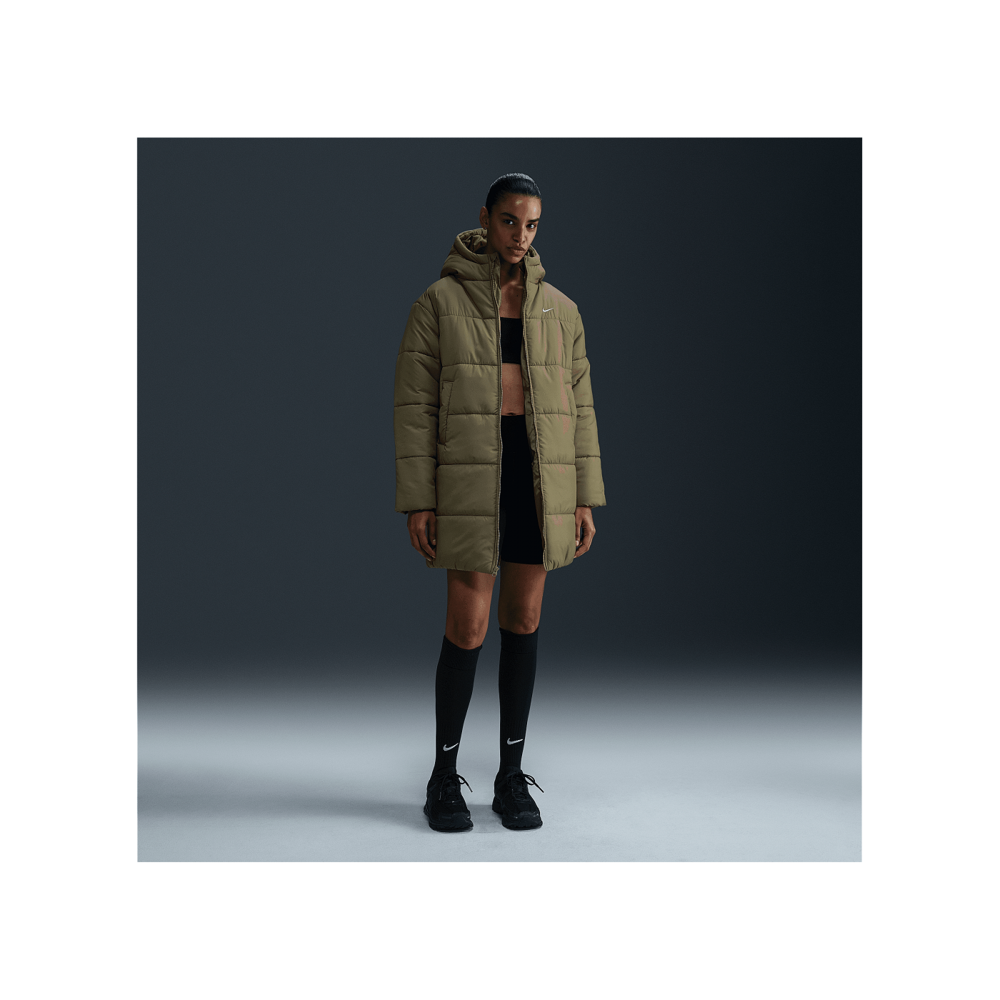 Nike Parka Jacke Damen Grün F320