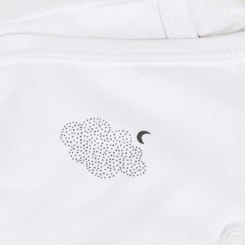 3 bodies MC coton bio blancs Nuages naissance Absorba