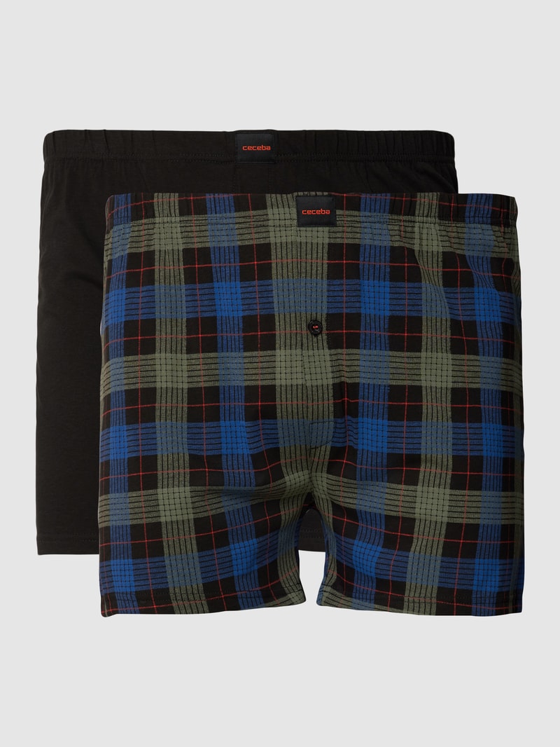 PLUS SIZE Boxershorts mit Eingriff in schwarz
