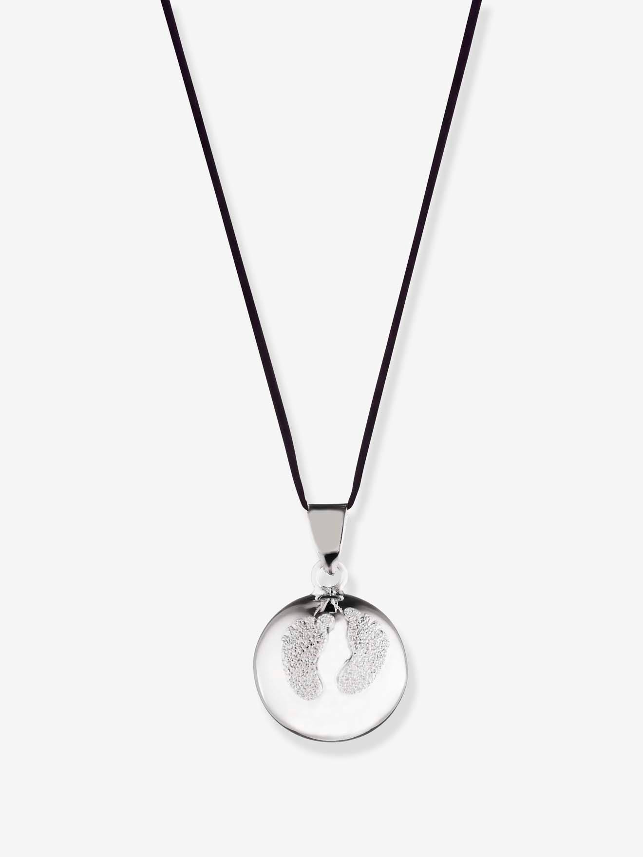 Pendentif bola de grossesse Babyfeet CACHE COEUR or rose