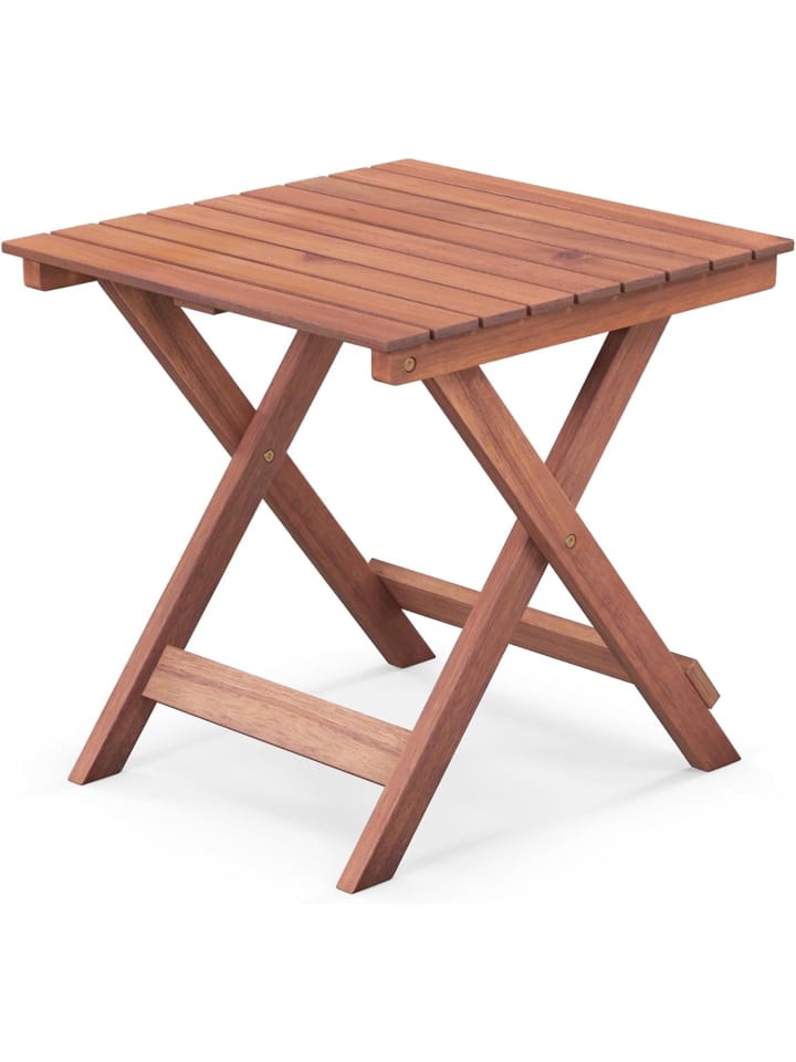 COSTWAY Gartentisch Akazienholz 46x46x45cm in Braun günstig kaufen onesize
