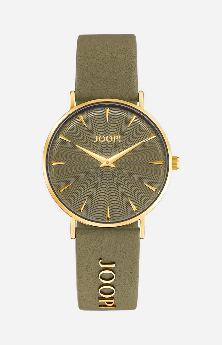Damenuhr in Khaki/Gold