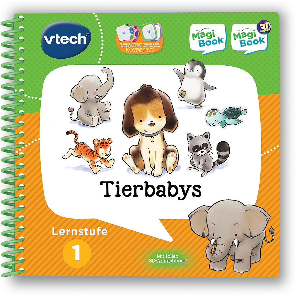 MagiBook-Lernbuch-Bundle: 3 Bücher der Lernstufe 1 (Tierbabys 3D, Form