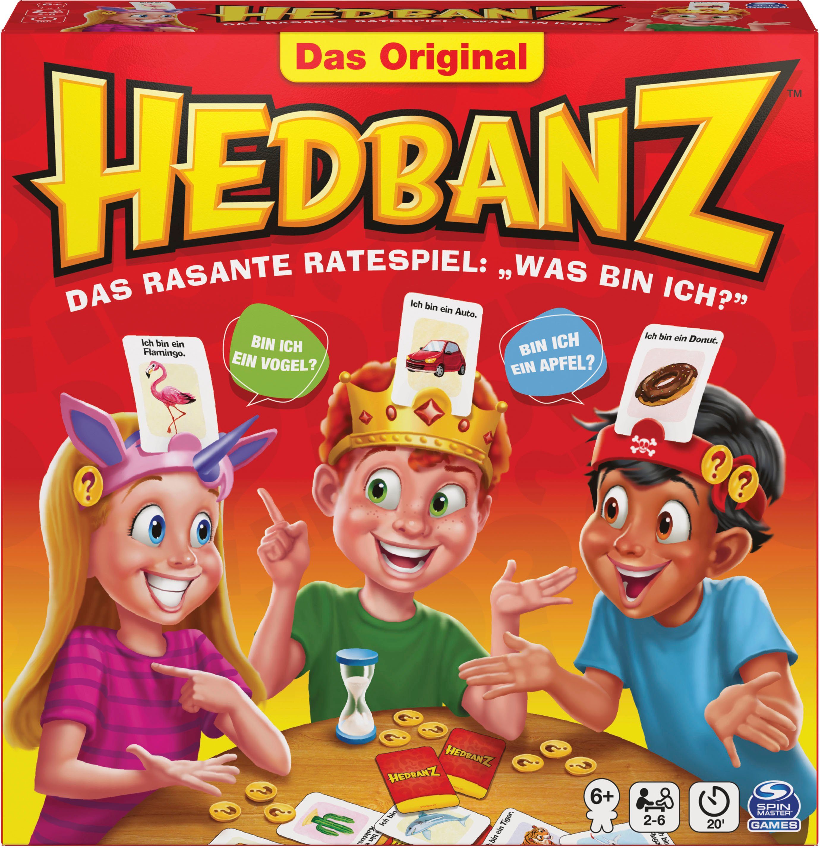 Spin Master Spiel, Ratespiel Spin Master Games, Hedbanz, Neuauflage mit tollem Spielmaterial
