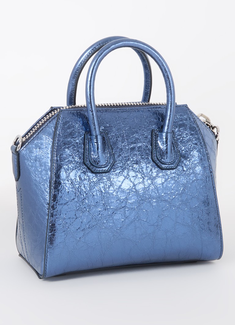 Givenchy Antigonia mini rokassoma no teļādas ar metālisku apdari