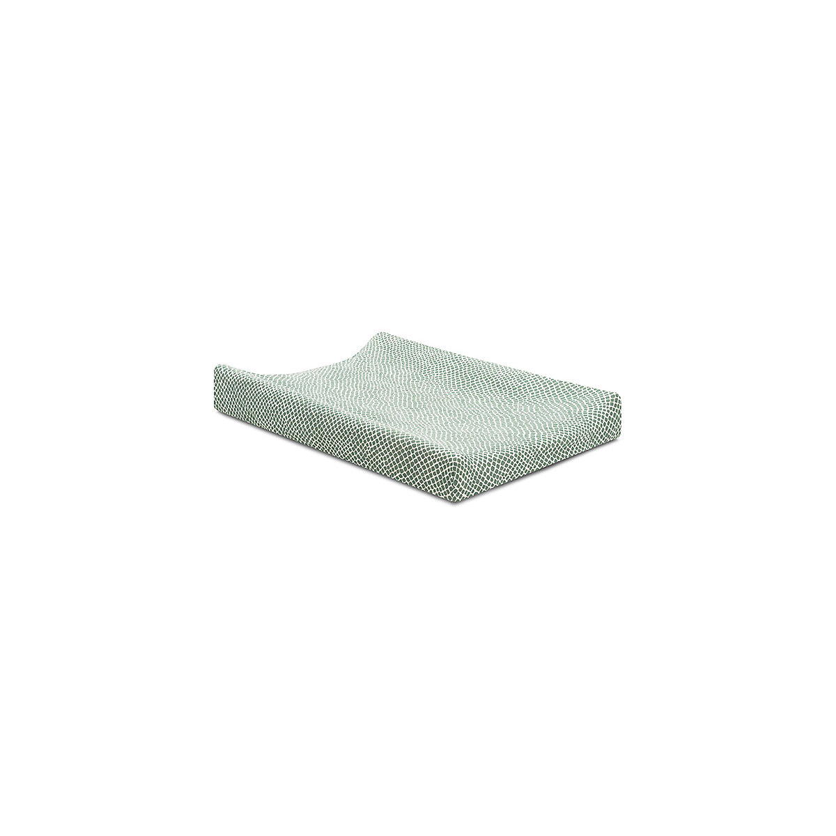Bezug für Wickelauflage Jersey, 50 x 70 cm, Snake ash green