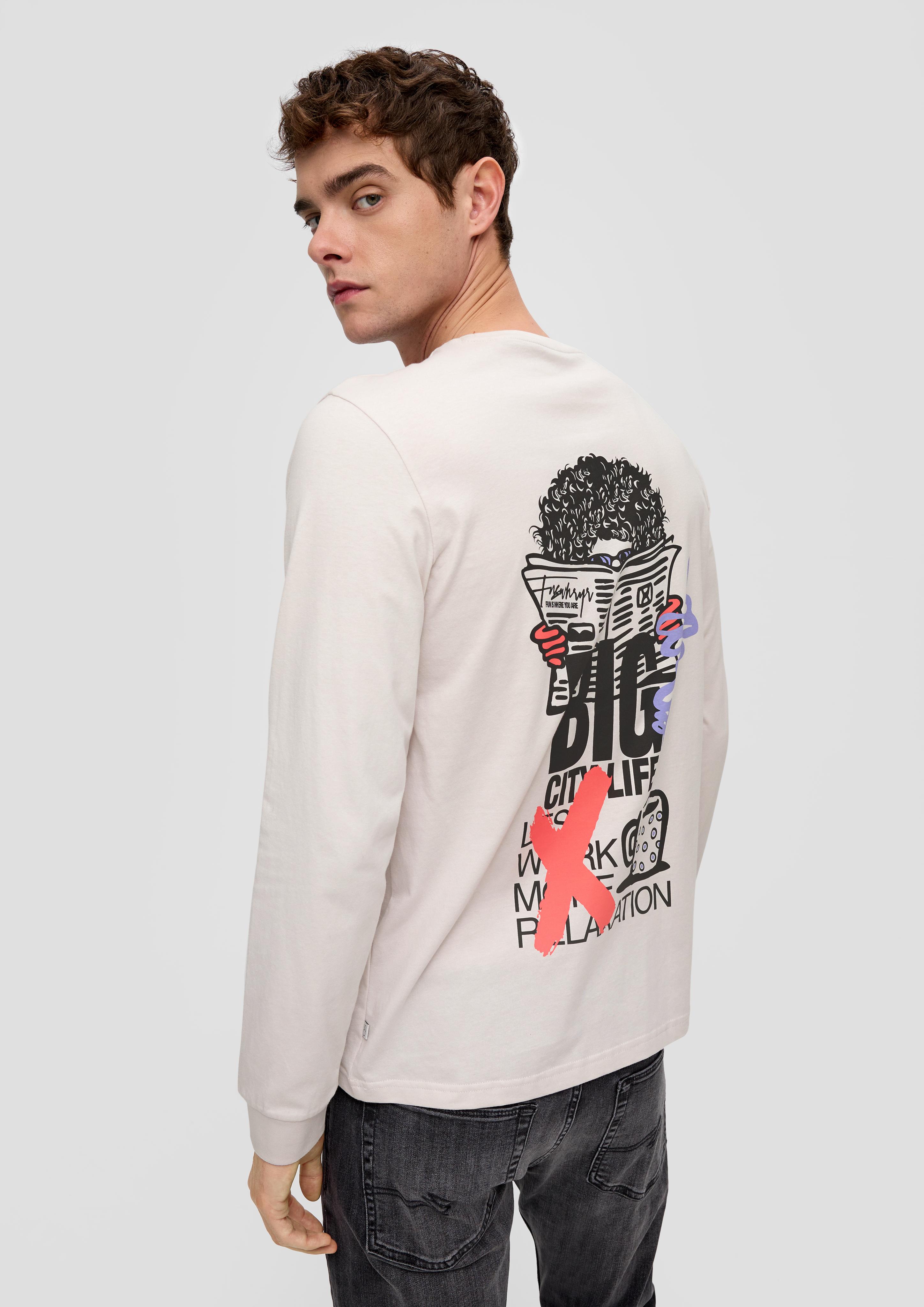 Longsleeve mit Rückenprint  2140708-90D0