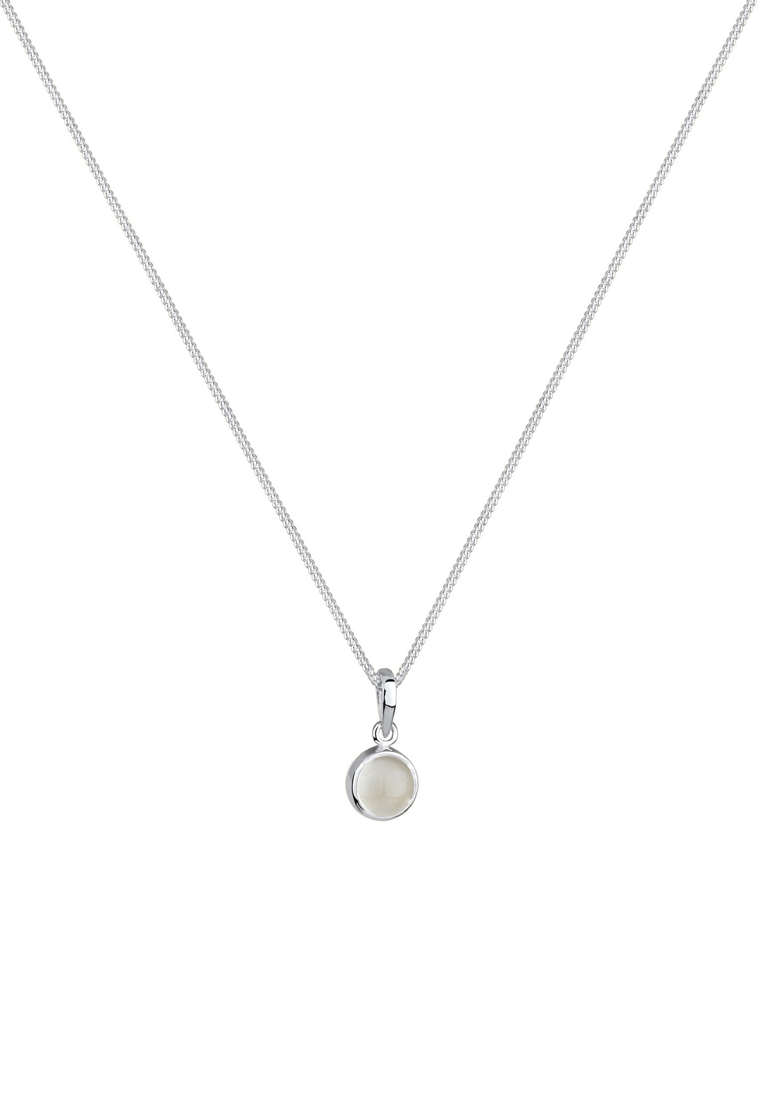 Wisiorek Elli Femmes Rond z Pierre de Lune i Argent Sterling 925