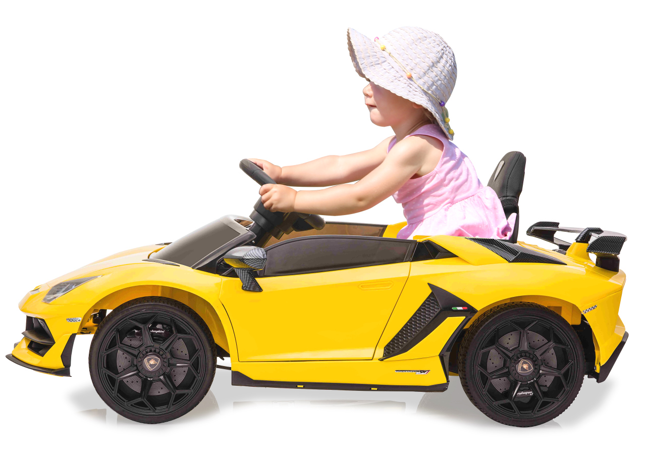 Jamara e.K. JAMARA-460689-Ride-on Lamborghini Aventador SVJ gelb 12V