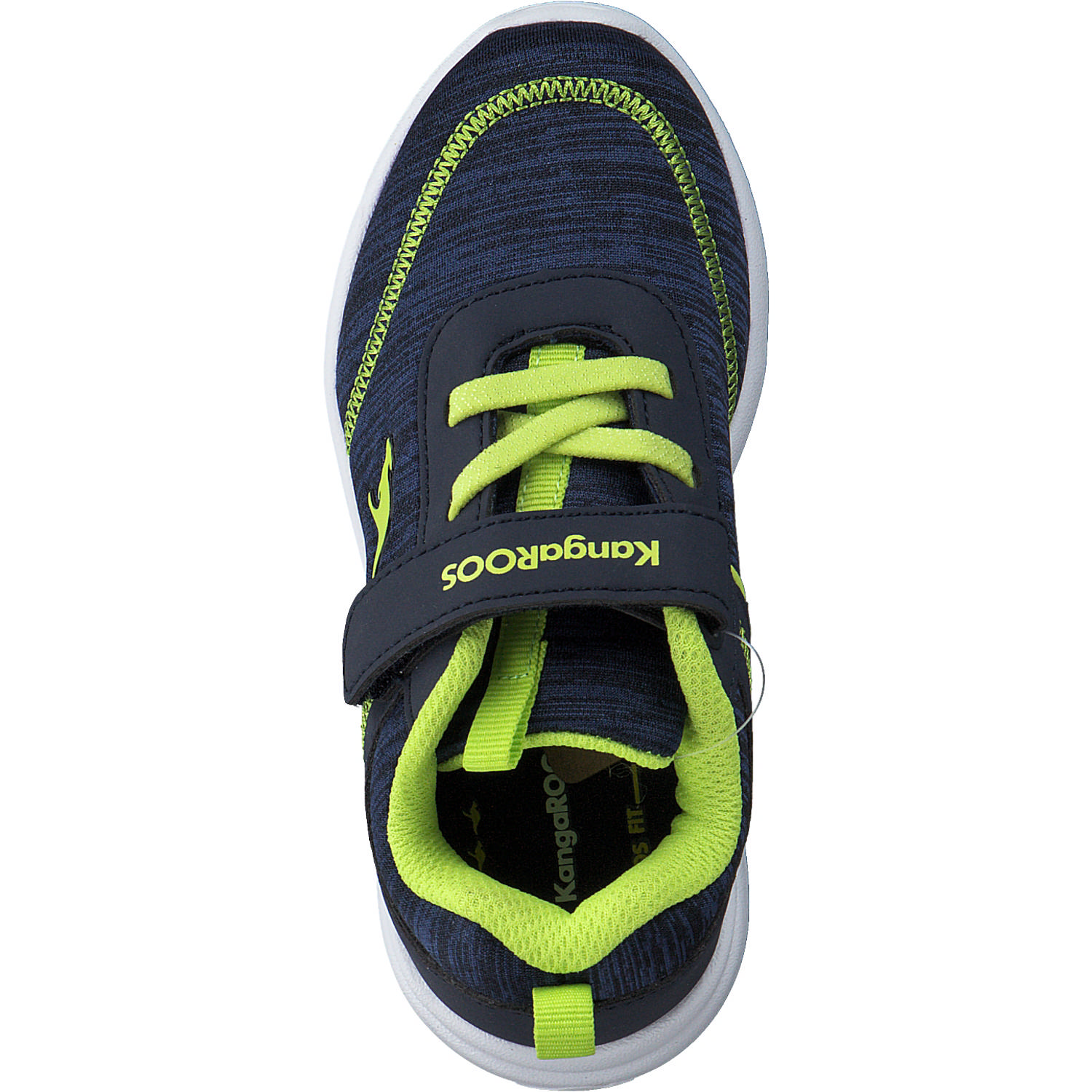 KangaROOS KY-Chummy EV 02078 M, Sneakers Low, Kinder, Blau (Dk Navy/Lime)