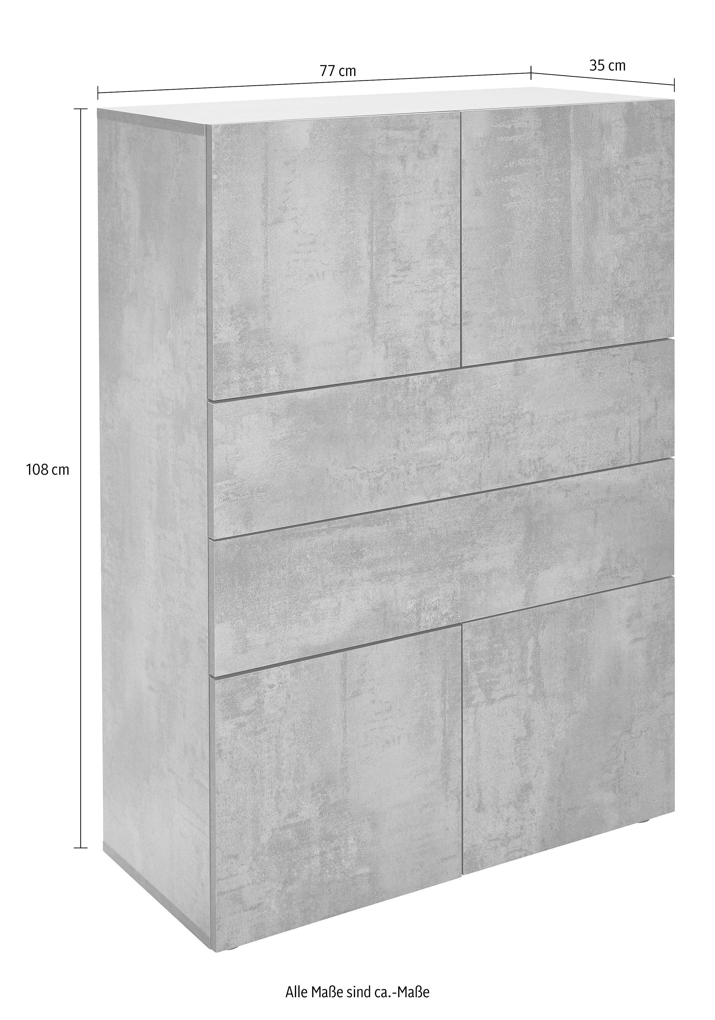 borchardt Möbel Kommode Massa, Breite 77 cm