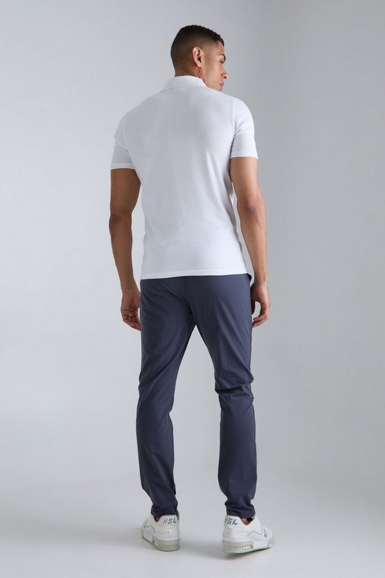 Elasticated Waist Golf Technical Stretch Slim Trouser
