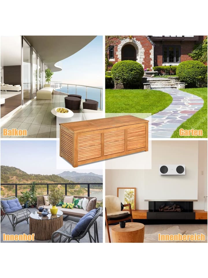 COSTWAY Gartenbox 120x45x45cm in Hellbraun günstig kaufen onesize