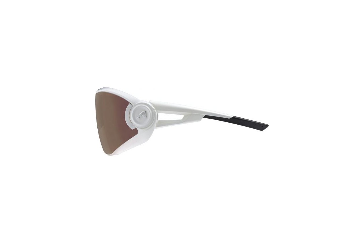 Alpina 5W1NG QV white matt / red mirror lens