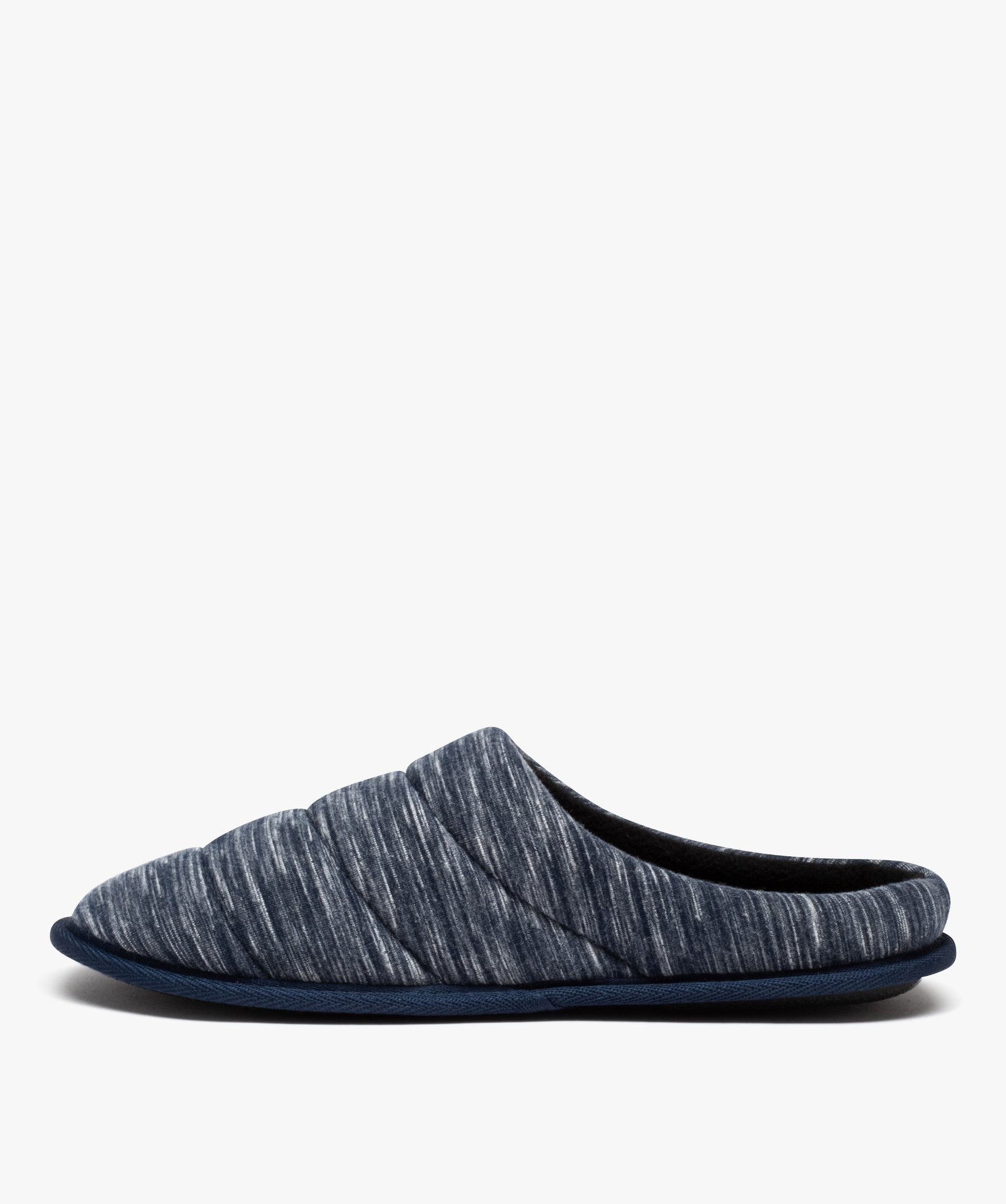 Chaussons homme en jersey moelleux bleu | GEMO