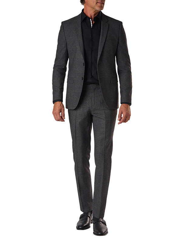 HUGO, Anzug Arti-Hesten, Extra Slim Fit, Woll-Stretch, anthrazit kariert