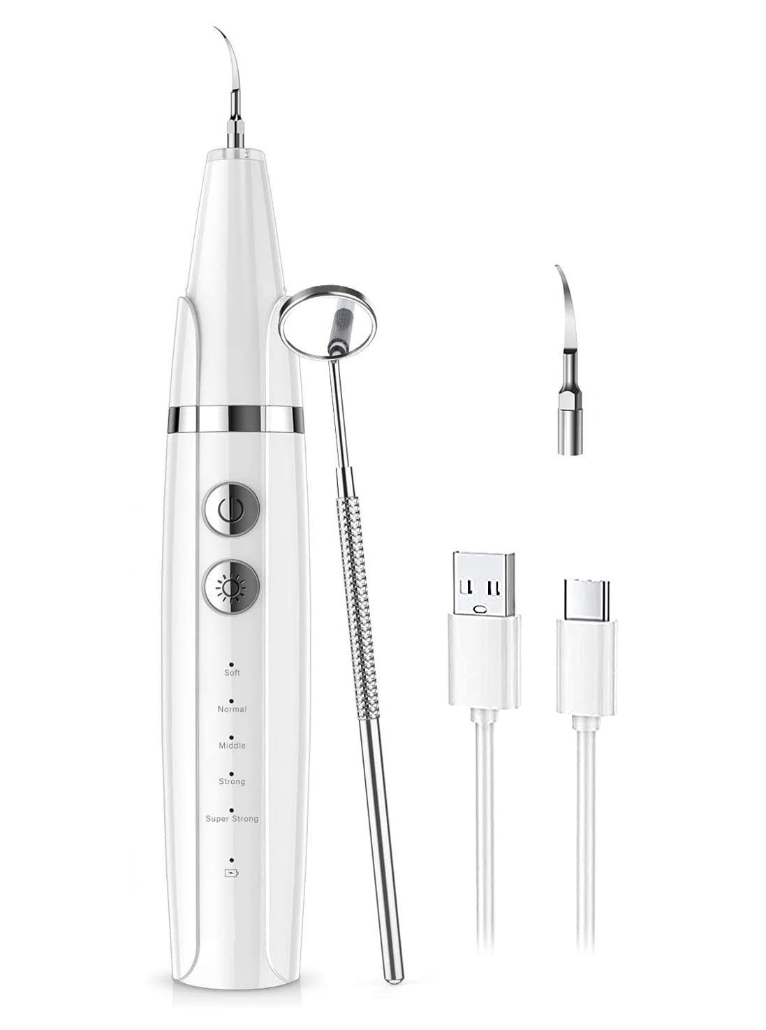 CALIYO Zahnpflege-Set Zahnreinigung Set Zahnsteinentferner Ultraschall Zahnreinigungsset