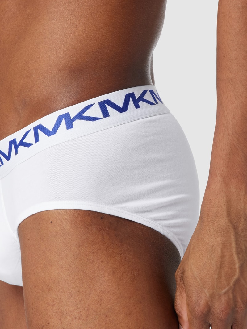 Slip mit Label-Schriftzug in weiß
