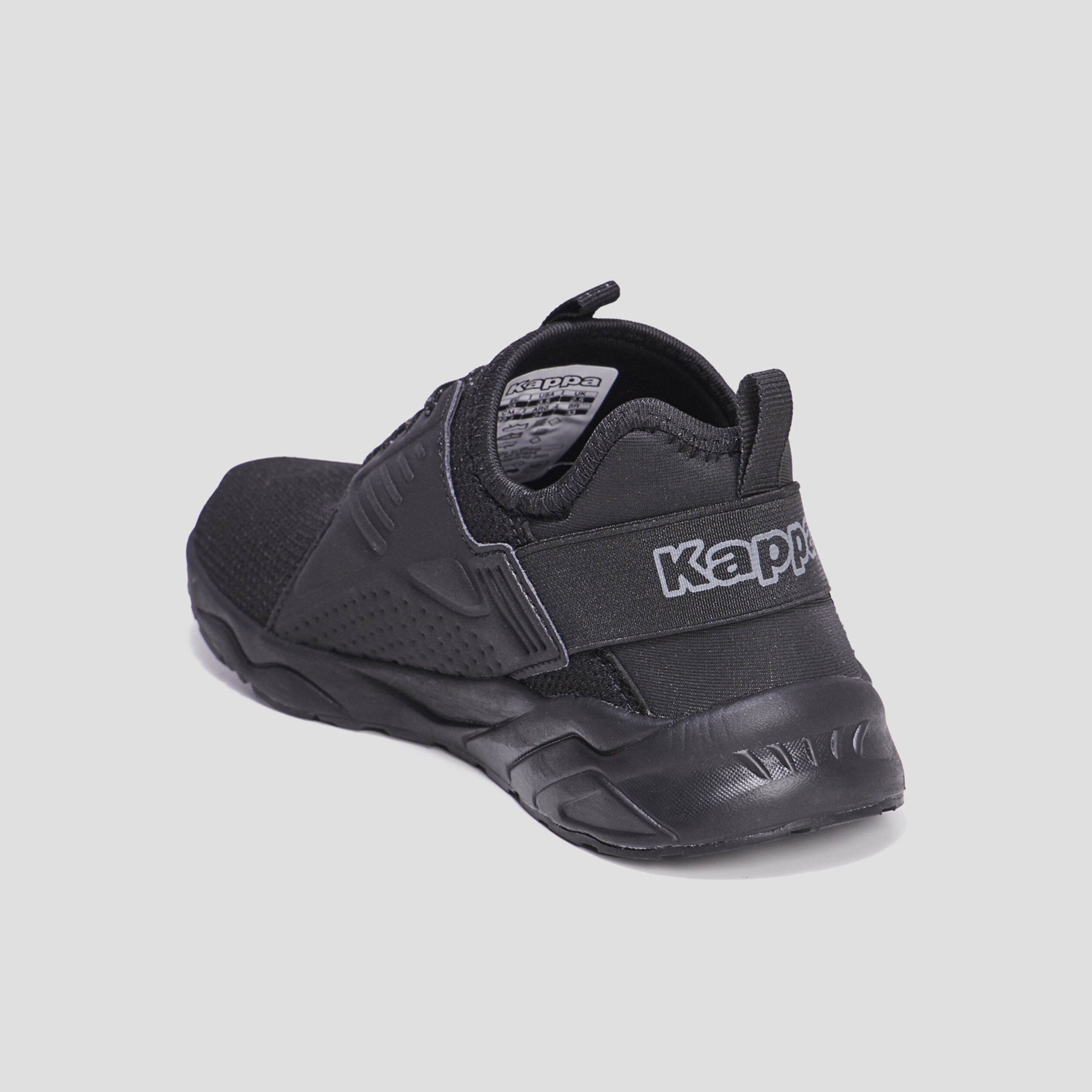 Baskets running à lacet Kappa San Puerto noir garçon | La Halle