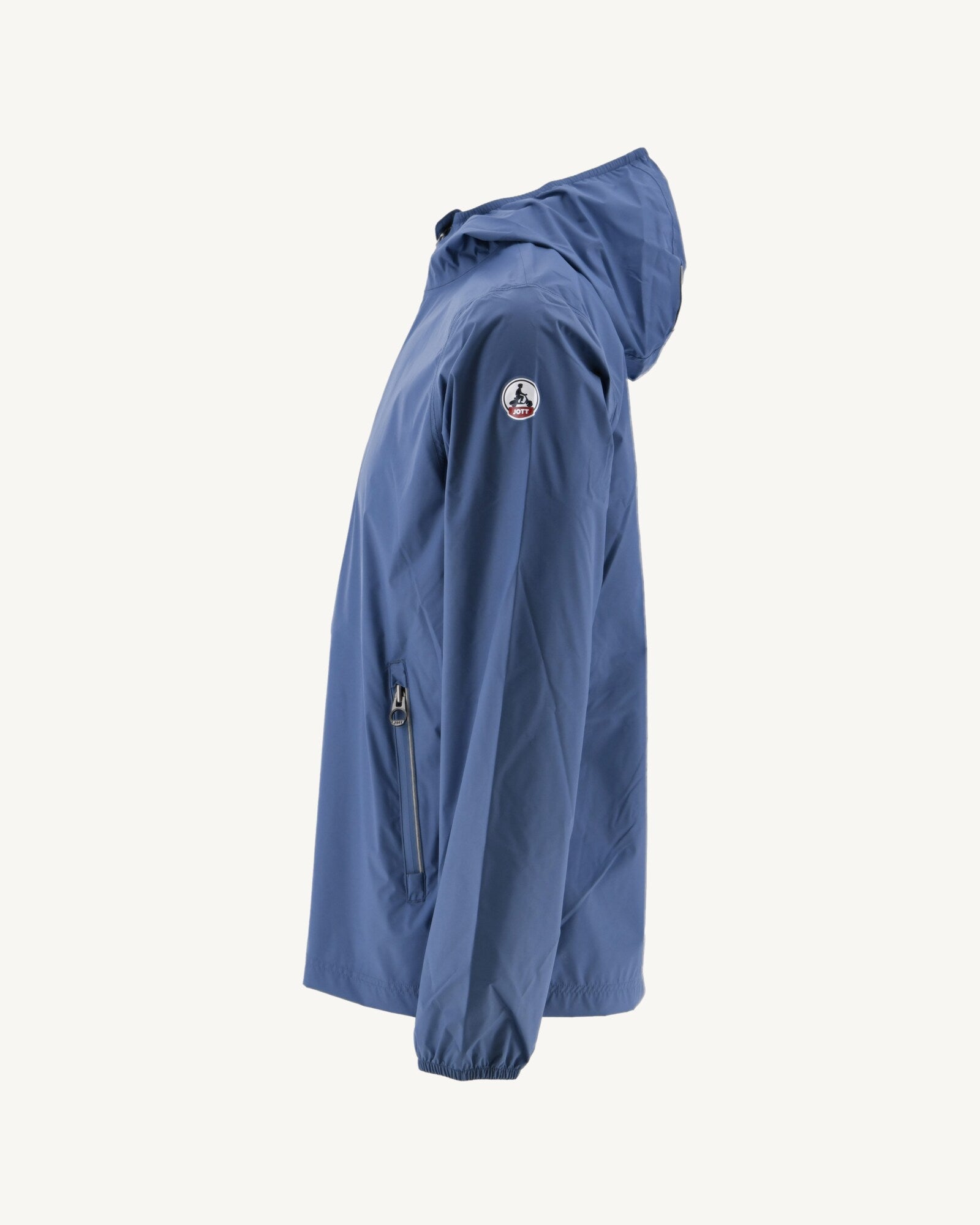 Imperméable à capuche paquetable Bleu jeans Manille