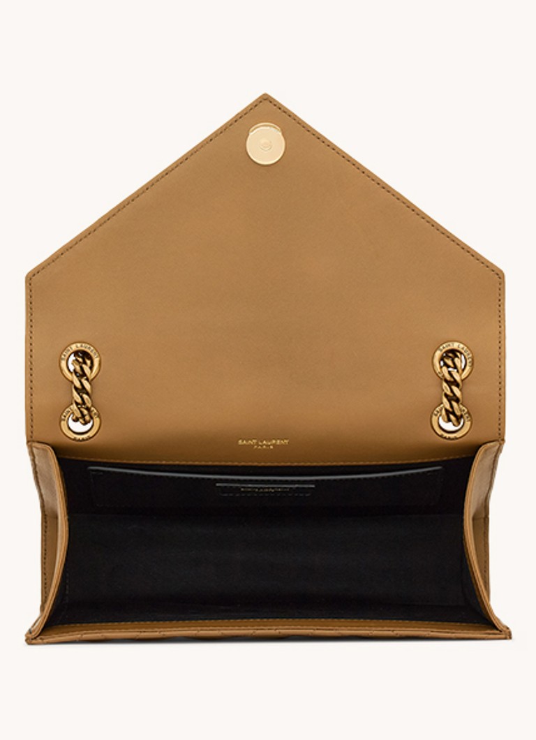 Borsa a tracolla media Saint Laurent Envelope in pelle di agnello trapuntata