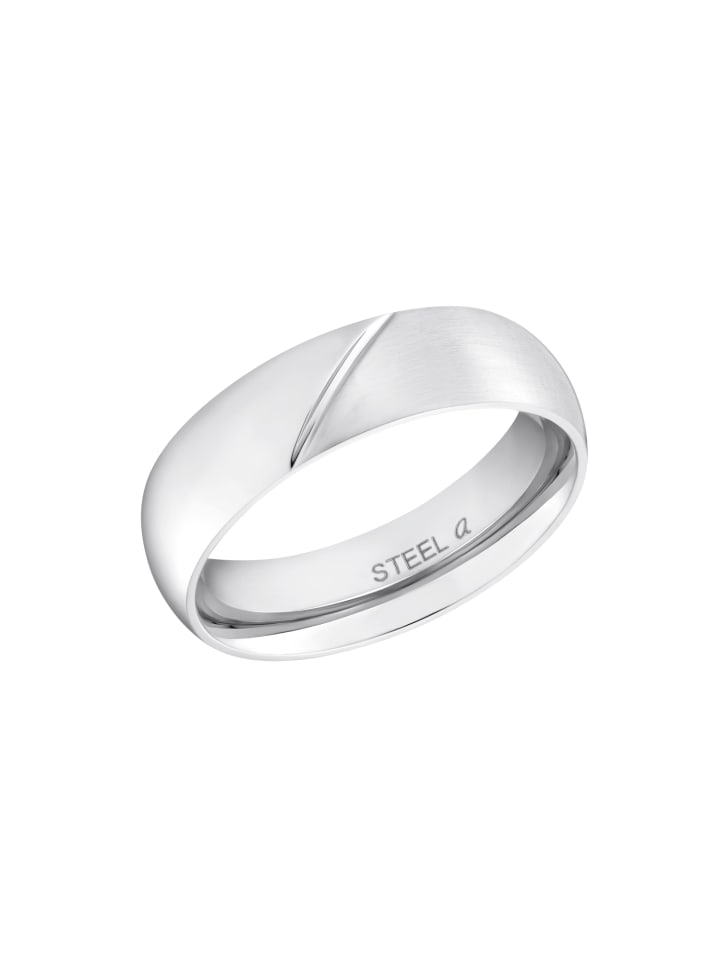 Amor Ring Edelstahl in Silber günstig kaufen