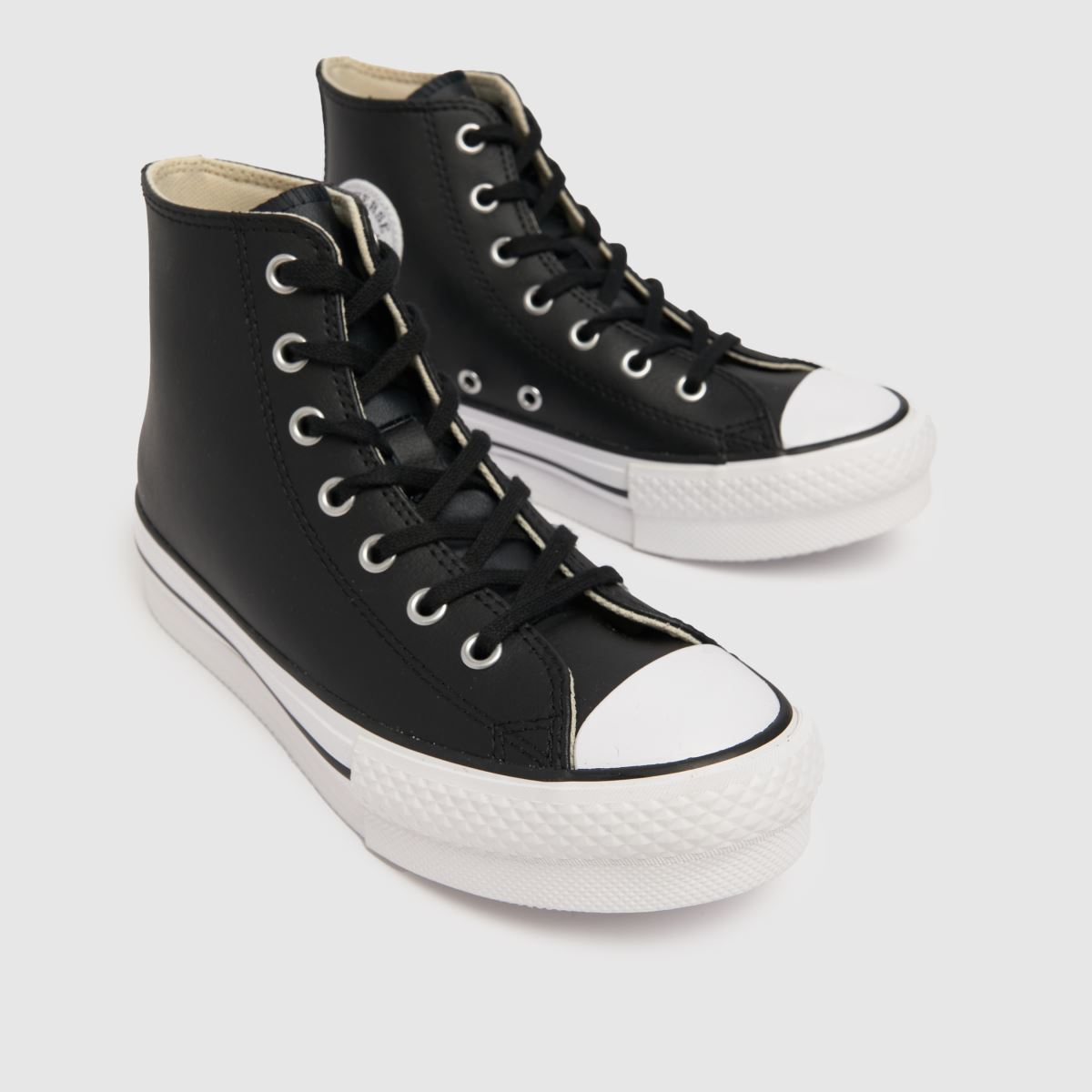 Converse svarta All Star Eva Lift Hi Junior-sneakers