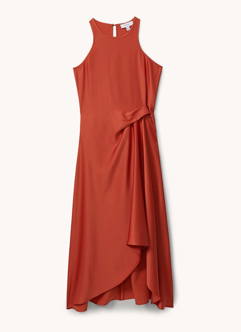 Vestido midi Micah de Reiss con bajo asimétrico