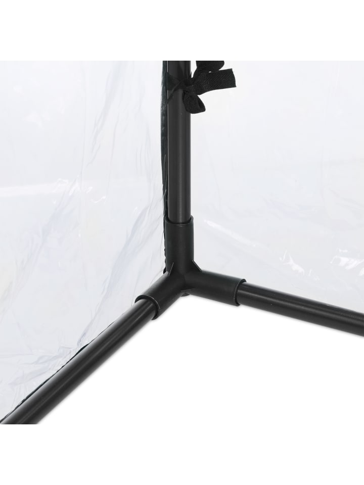 relaxdays Tomatengewächshaus in Transparent/ Schwarz - (B)100 x (H)150 x (T)50 cm günstig kaufen onesize