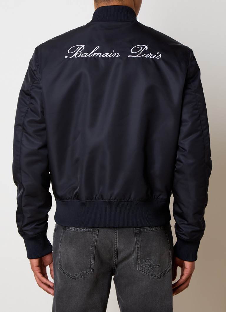 Μπουφάν Balmain με κέντημα λογότυπου και πλαϊνές τσέπες